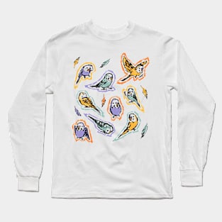 Pastel Parakeets Long Sleeve T-Shirt